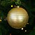 Jogo 2 Bolas de Natal Grande Dourada Fosca com Espiral Glitter 15cm Decorativa Premium - Imagem 2