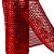 Kit 2 Telas Decorativa Natal Malha Tule Trançado Vermelha Premium 15cm x 5 metros - Imagem 6