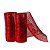 Kit 2 Telas Decorativa Natal Malha Tule Trançado Vermelha Premium 15cm x 5 metros - Imagem 1