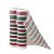 Kit 2 Telas Malha Tule Decorativa Natal Candy Tricolor Vermelho Verde e Branco 25cm x 5m Premium - Imagem 1