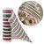 Kit 2 Telas Malha Tule Decorativa Natal Candy Tricolor Vermelho Verde e Branco 25cm x 5m Premium - Imagem 6