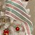 Kit 2 Telas Malha Tule Decorativa Natal Candy Tricolor Vermelho Verde e Branco 25cm x 5m Premium - Imagem 2