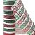 Kit 2 Telas Malha Tule Decorativa Natal Candy Tricolor Vermelho Verde e Branco 25cm x 5m Premium - Imagem 5
