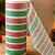 Tela Malha Tule Decorativa Natal Candy Tricolor Vermelho Verde e Branco 25cm x 5m Premium - Imagem 2