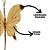 Borboleta Pick Natal Dourado Full Glitter Lantejoulas Luxo 23cm - Imagem 3
