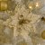 Flor Bico de Papagaio Natal Pick Veludo Champanhe Glitter e Lantejoulas Luxo 28cm - Imagem 2