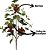 Kit 2 Galhos Decorativo Natalino Folha de Eucalipto e Berries 63cm - Imagem 3