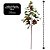 Kit 2 Galhos Decorativo Natalino Folha de Eucalipto e Berries 63cm - Imagem 5