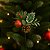 Pick Natalino Folhagem Pinha e Fruta Decorado Glitter Dourado 17cm - Imagem 2