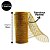 Kit 2 Fitas Decorativa Natal Tela Tule Dourada Premium Trançada 15cm x 5m Flexível Para Laços e Árvores - Imagem 3