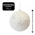 Jogo 2 Bolas de Natal Brancas Glitter e Lantejoulas 12cm Luxo - Imagem 4
