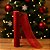 Tela Decorativa Natal Malha Tule Trançado Vermelho 52cm x 5m Brilhante Premium - Imagem 2