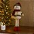 Boneco de Neve Pelúcia Retrátil Perna Extensível 36cm a 50cm Vinho e Branco - Imagem 2