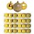 Conjunto 24 Bolas de Natal Dourado Tradicional Misto Glitter, Brilho e Fosca 6cm Prime - Imagem 1