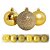 Conjunto 12 Bolas de Natal Dourado Tradicional Misto Glitter, Brilho e Fosca 6cm Prime - Imagem 4