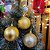 Conjunto 6 Bolas de Natal Dourado Tradicional Misto Glitter, Brilho e Fosca 8cm Prime - Imagem 2