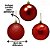 Conjunto 6 Bolas de Natal Vermelho Tradicional Misto Glitter, Brilho e Fosca 8cm Prime - Imagem 7