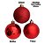 Conjunto 6 Bolas de Natal Vermelho Tradicional Misto Glitter, Brilho e Fosca 8cm Prime - Imagem 3