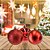 Conjunto 6 Bolas de Natal Vermelho Tradicional Misto Glitter, Brilho e Fosca 8cm Prime - Imagem 6