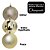 Conjunto 6 Bolas de Natal Champanhe Prime Texturas Mistas 6cm Glitter, Brilho e Fosca - Imagem 3