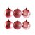 Conjunto 12 Bolas de Natal Rosê Prime Texturas Mistas 5cm Glitter, Brilho e Fosca - Imagem 4
