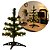 Mini Árvore de Natal Iluminada Verde 30cm com LED Bolinhas Branco Quente à Pilha - Imagem 1