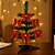 Mini Árvore de Natal Decorada 30cm com 6 Laços Vermelho e Verde Galão - Imagem 2