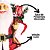 Papai Noel Decorativo Natal 40cm Casaco Veludo Vermelho Premium com Saco de Presentes Verde - Imagem 3