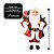 Papai Noel Decorativo Natal 40cm Casaco Veludo Vermelho Premium com Saco de Presentes Verde - Imagem 5