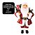 Papai Noel Decorativo Natal 40cm Casaco Veludo Vermelho Premium com Saco de Presentes Verde - Imagem 6