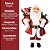 Papai Noel Decorativo Natal 40cm Casaco Veludo Vermelho Premium com Saco de Presentes Verde - Imagem 7