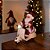 Papai Noel na Lambreta Musical com Luzes e Movimento 20cm Natal Decorativo Premium - Imagem 2