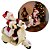 Papai Noel na Lambreta Musical com Luzes e Movimento 20cm Natal Decorativo Premium - Imagem 1