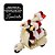 Papai Noel na Lambreta Musical com Luzes e Movimento 20cm Natal Decorativo Premium - Imagem 6