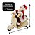 Papai Noel na Lambreta Musical com Luzes e Movimento 20cm Natal Decorativo Premium - Imagem 5