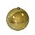 Bola de Natal Gigante Dourada 20cm Tradicional Brilho Espelhado com Cordão para Pendurar - Imagem 4