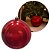 Bola de Natal Gigante Vermelha 20cm Tradicional Brilho Espelhado com Cordão para Pendurar - Imagem 1