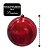 Bola de Natal Gigante Vermelha 20cm Tradicional Brilho Espelhado com Cordão para Pendurar - Imagem 4