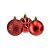Conjunto 6 Bolas de Natal Vermelho Prime Texturas Mistas 5cm Glitter, Brilho e Fosca - Imagem 5
