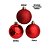 Conjunto 6 Bolas de Natal Vermelho Prime Texturas Mistas 5cm Glitter, Brilho e Fosca - Imagem 4