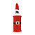 Porta Garrafa Natalino Veludo Vermelho Roupa Papai Noel com Gorro e Cinto Decorado - Imagem 6