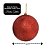 Kit 2 Bolas de Natal Vermelhas Glitter Luxo Grande 12cm com Cordão para Pendurar - Imagem 3
