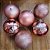 Conjunto 12 Bolas de Natal Rosê Grande Prime Texturas Mistas 10cm Glitter, Brilho e Fosca - Imagem 2