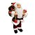Papai Noel Decorativo Natalino 25cm com Casaco Xadrez Vermelho e Verde e Saco de Presentes Decorado - Imagem 5