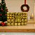 Maleta 100 Bolas de Natal Douradas Mistas Luxo e Ponteira  Diversos Tamanhos Glitter, Fosca, Brilho e Arabesco - Imagem 2