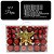 Maleta 100 Bolas de Natal Vermelho Mistas Luxo e Ponteira  Diversos Tamanhos Glitter, Fosca, Brilho e Arabesco - Imagem 5