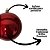 Jogo 6 Bolas de Natal Vermelho Premium 8cm Brilho Espelhado com Cordão para Pendurar - Imagem 4