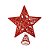 Estrela Ponteira de Natal Vermelha Luxo com Glitter Arabesco – Topo de Árvore 20cm com Base Espiral - Imagem 5