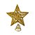 Estrela Ponteira de Natal Dourado Luxo com Glitter Arabesco – Topo de Árvore 20cm com Base Espiral - Imagem 5