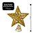 Estrela Ponteira de Natal Dourado Luxo com Glitter Arabesco – Topo de Árvore 20cm com Base Espiral - Imagem 4